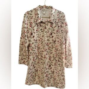 Garnet Hill Flannel Floral Night Gown
